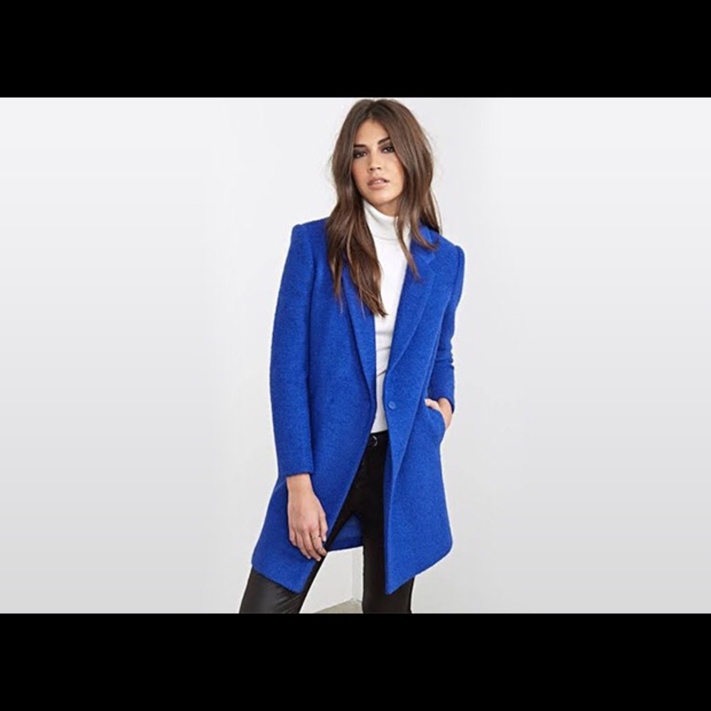 Forever 21 premium label blue coat